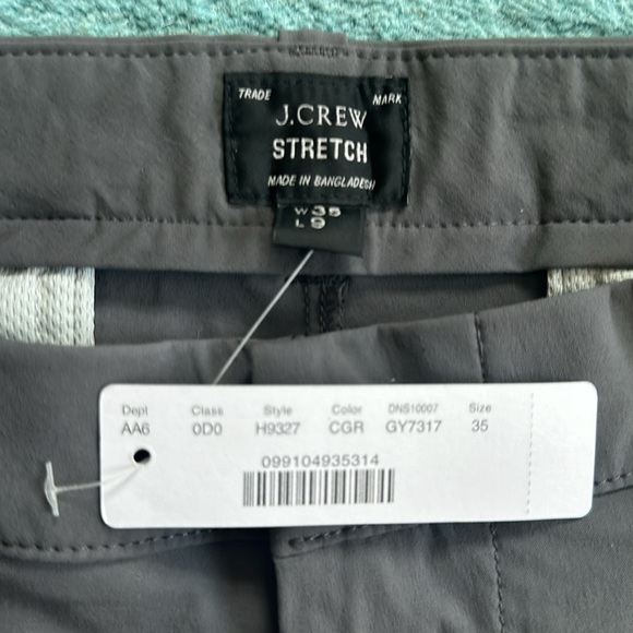 J.Crew tech short W 35 L 9 inch. Gray NWT. - Picture 3 of 4